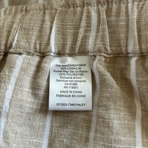 Gentle Fawn Finley Pant in Linen Stripe - Picture 7 of 10